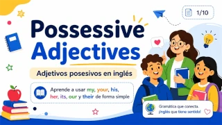 Muestra real del material de inglés, diapositiva 14