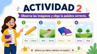 Muestra real del material de inglés, diapositiva 9