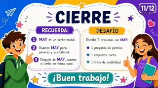 Muestra real del material de inglés, diapositiva 7